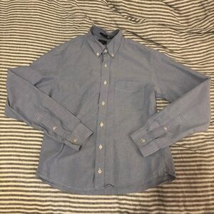 J. Crew slim oxford button down shirt collared long sleeve light blue cotton